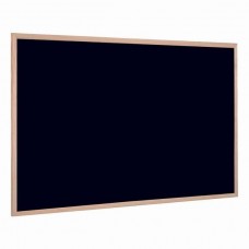 Черна дъска за тебешир с дървена рамка 90x60 см.