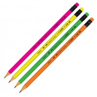 Молив с гума FABER-CASTELL Candy 1128 неонови цветове HB	