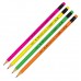 Молив с гума FABER-CASTELL Candy 1128 неонови цветове HB	
