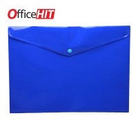 Папка с копче OfficeHIT 200 микрона, А4 ++, синя