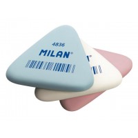 Гума MILAN 4836 хлебна, триъгълна, голяма, различни цветове