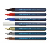 Перманентен маркер SCHNEIDER Maxx 271, 1-2.0 мм, сребро	