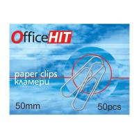 Кламери Office Hit 50 мм, 50 броя	