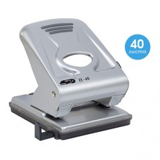 Перфоратор метал STD H 40, 40 листа, сив