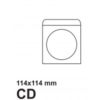 Пощенски плик за CD, БЯЛ, самозалепващ